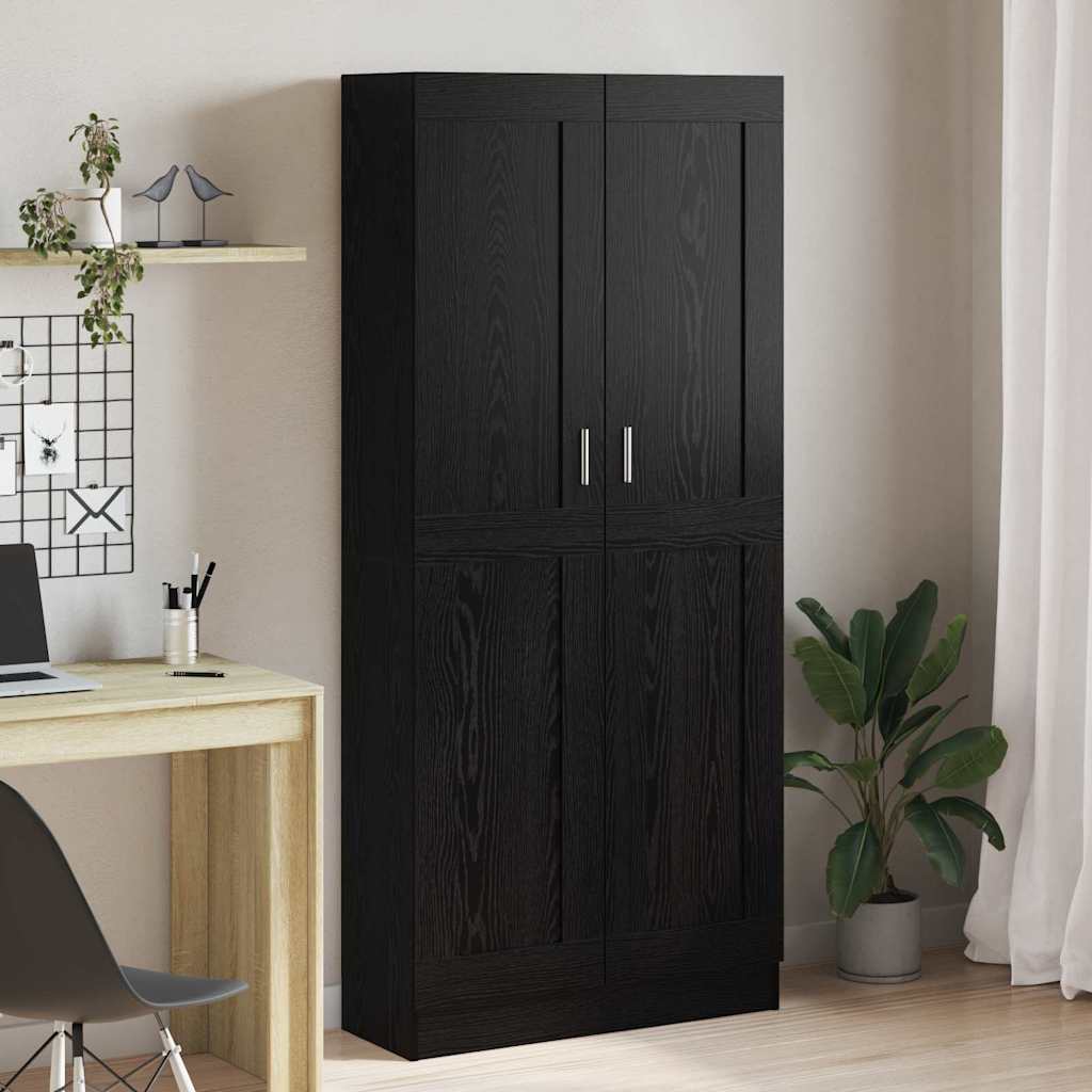 Bibliothèque Chêne noir 82.5 x 30.5 x 185 cm Bois d'ingénierie - XIOS