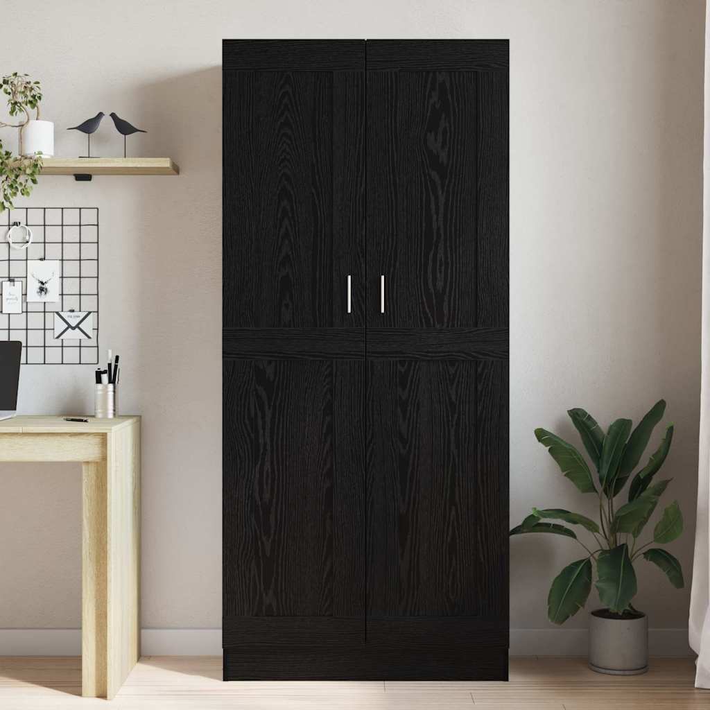 Bibliothèque Chêne noir 82.5 x 30.5 x 185 cm Bois d'ingénierie - XIOS