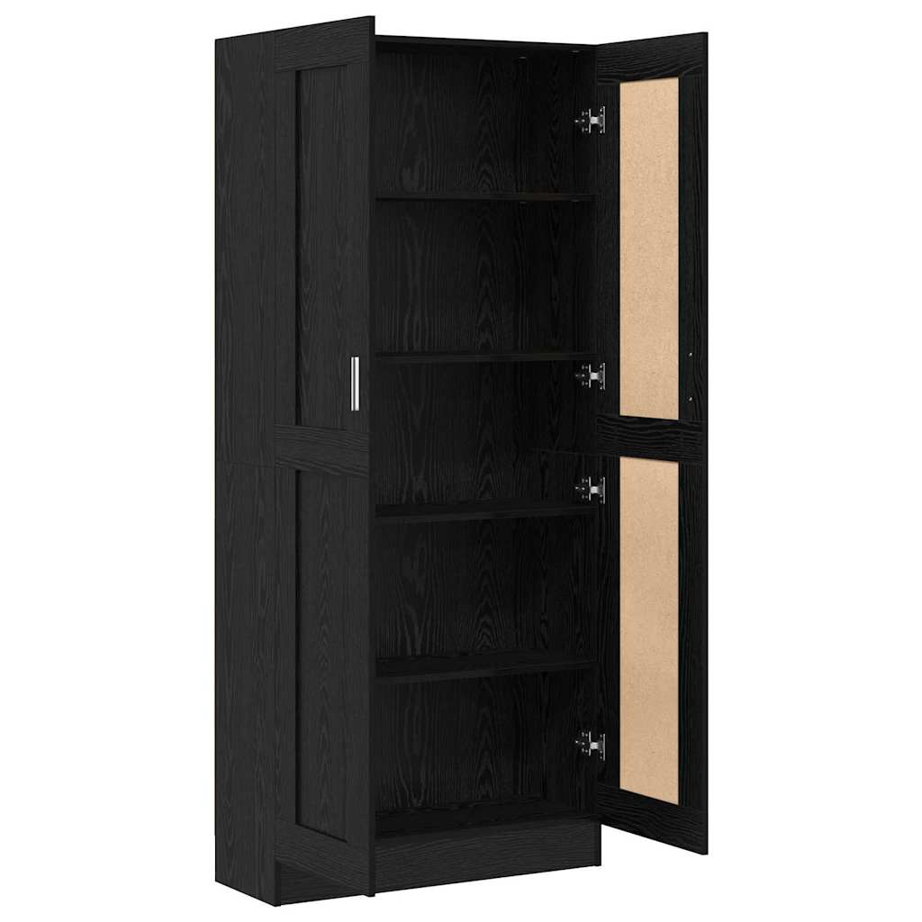 Bibliothèque Chêne noir 82.5 x 30.5 x 185 cm Bois d'ingénierie - XIOS