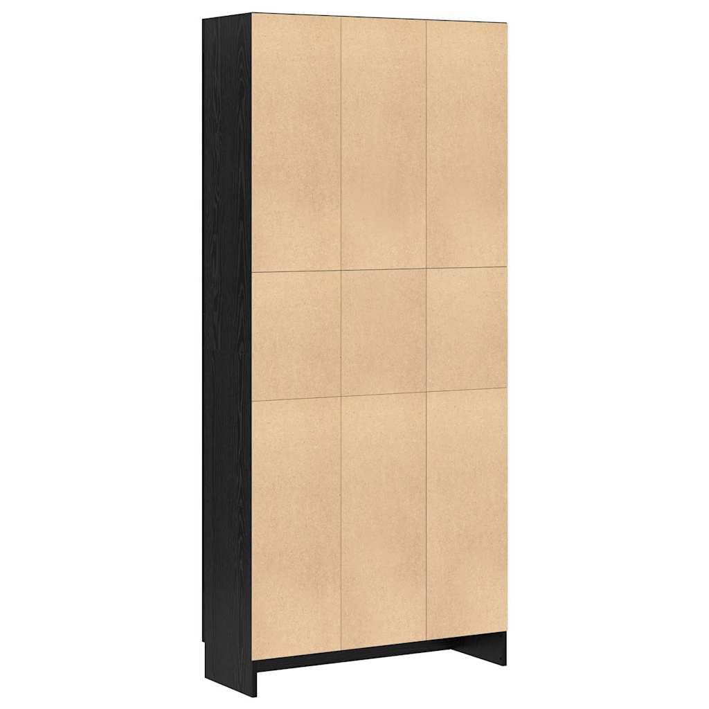 Bibliothèque Chêne noir 82.5 x 30.5 x 185 cm Bois d'ingénierie - XIOS