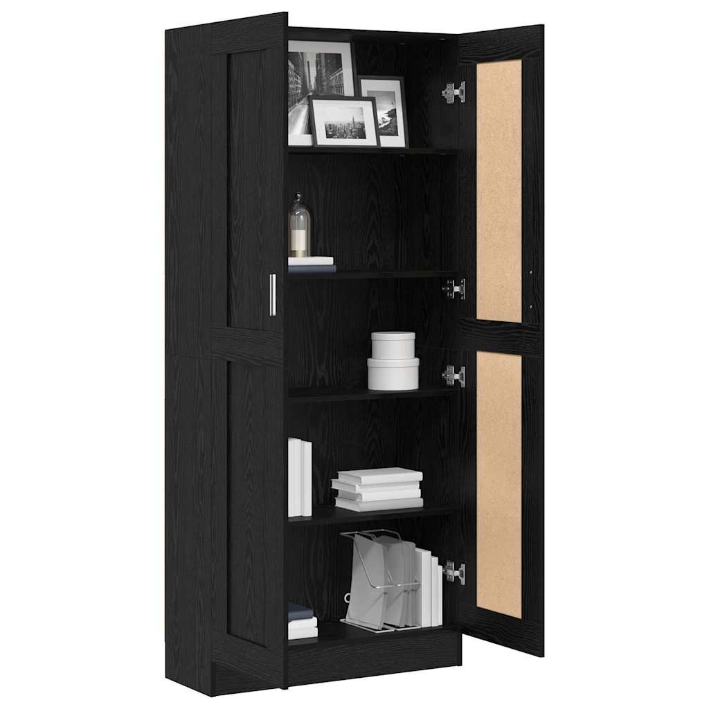 Bibliothèque Chêne noir 82.5 x 30.5 x 185 cm Bois d'ingénierie - XIOS