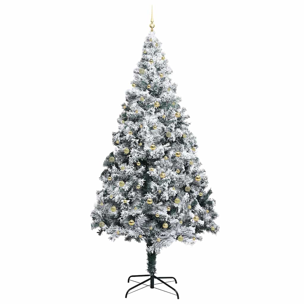 Sapin de Noël avec 300 LED avec support Blanc 300 cm PVC - XIOS