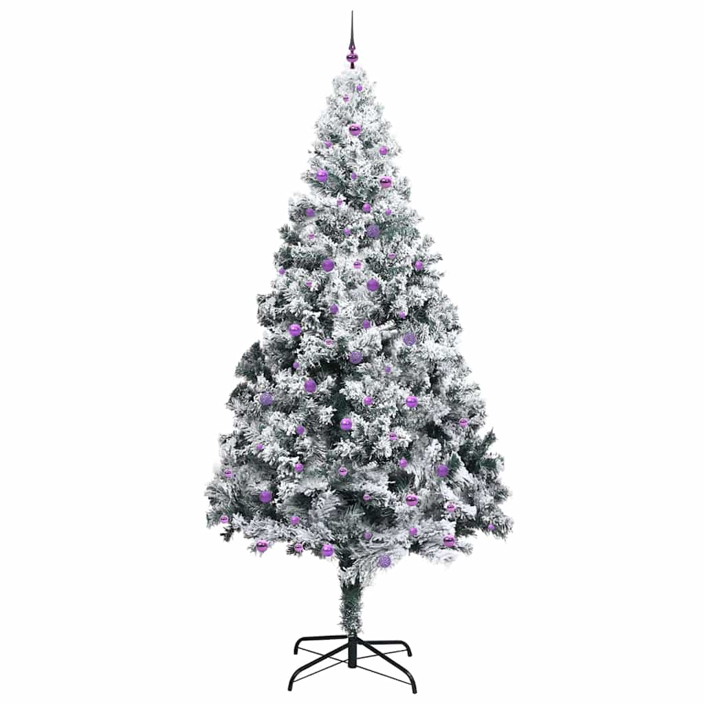 Sapin de Noël avec 300 LED avec support Blanc 300 cm PVC - XIOS