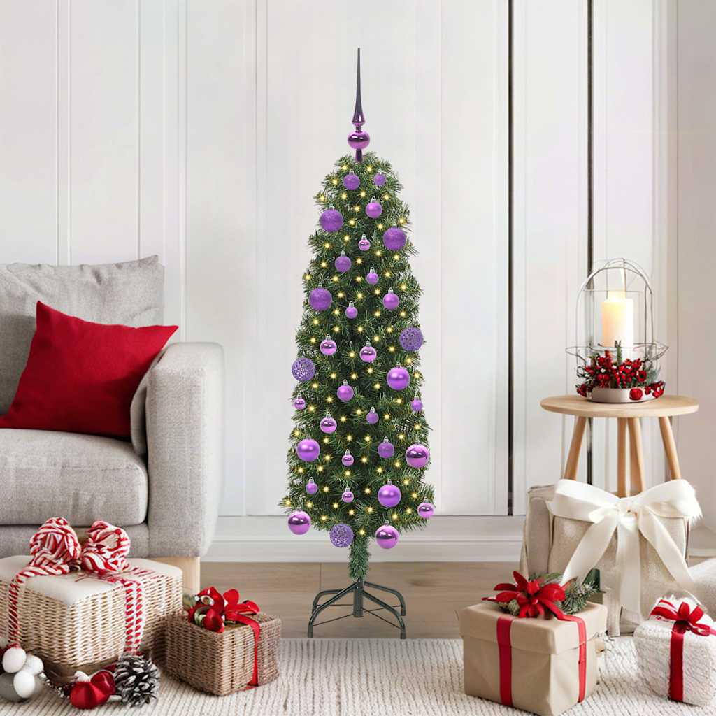 Sapin de Noël artificiel Vert 120 cm PVC et acier et plastique - XIOS