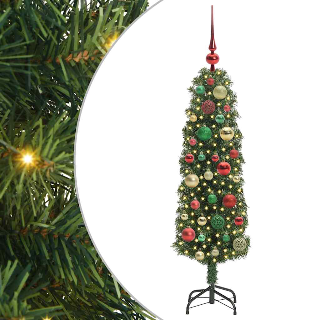 Sapin de Noël artificiel Vert 120 cm PVC et acier et plastique - XIOS