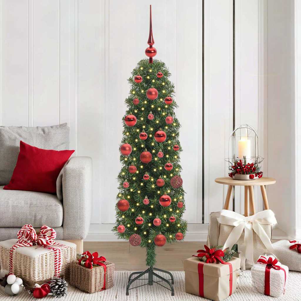 Sapin de Noël artificiel Vert 150 cm PVC et acier et plastique - XIOS