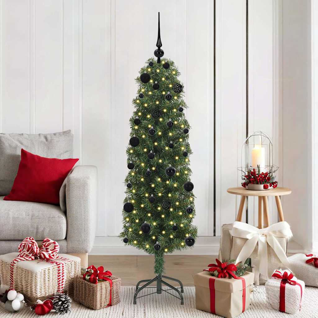 Sapin de Noël artificiel Vert 150 cm PVC et acier et plastique - XIOS