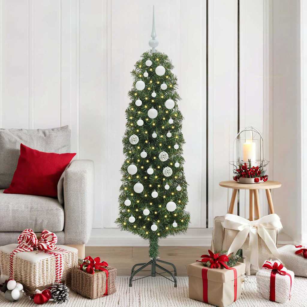 Sapin de Noël artificiel Vert 150 cm PVC et acier et plastique - XIOS