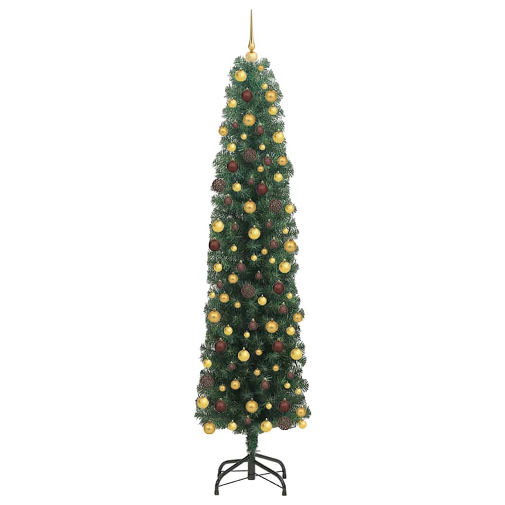 Sapin de Noël artificiel Vert 180 cm PVC et acier et plastique