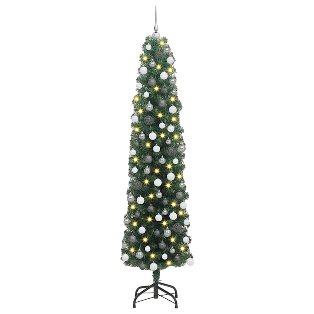 Sapin de Noël artificiel Vert 180 cm PVC et acier et plastique - XIOS