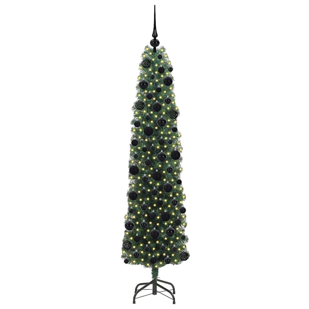 Sapin de Noël artificiel Vert 180 cm PVC et acier et plastique - XIOS