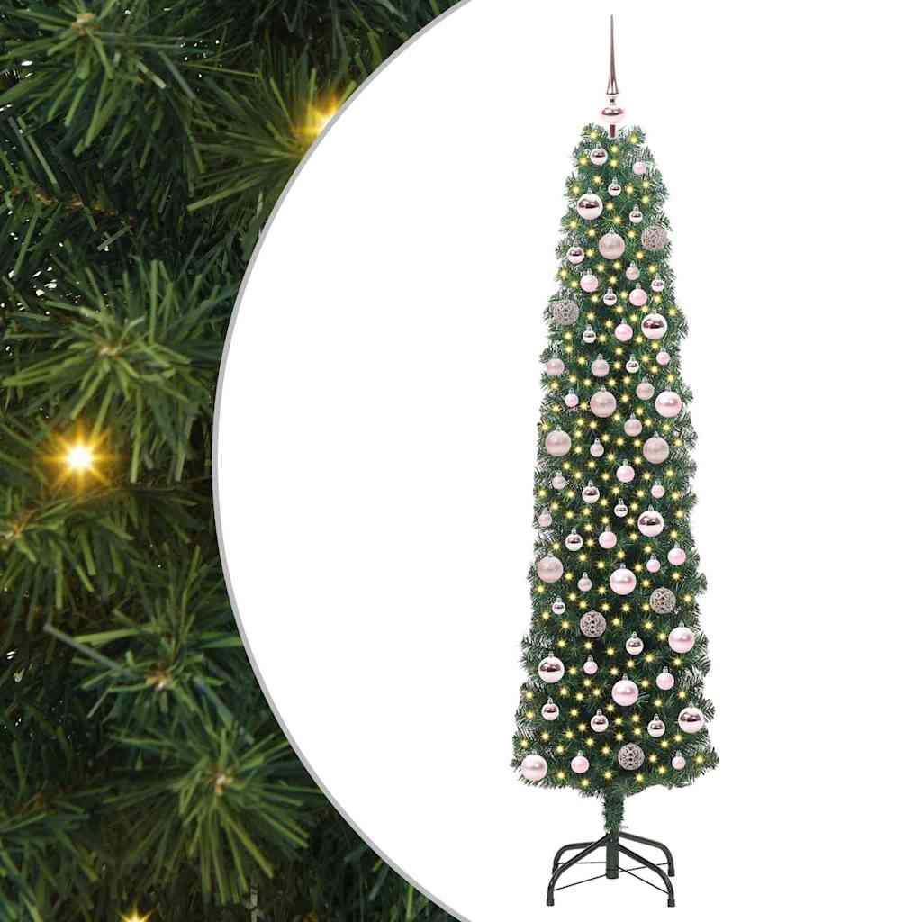 Sapin de Noël artificiel Vert 180 cm PVC et acier et plastique - XIOS