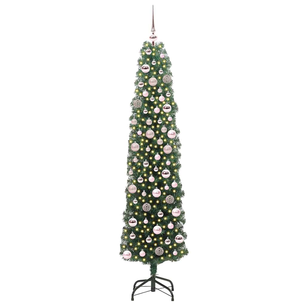 Sapin de Noël artificiel Vert 180 cm PVC et acier et plastique - XIOS