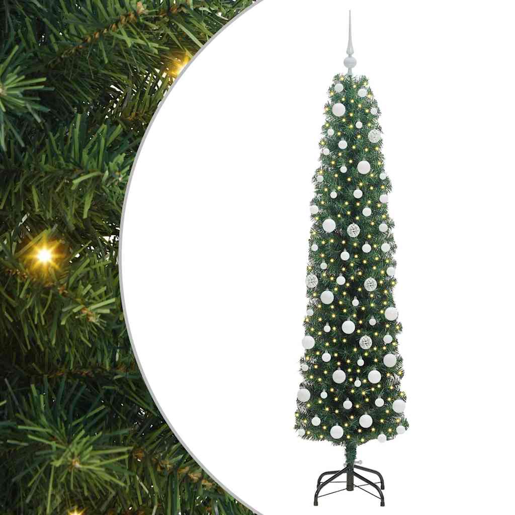 Sapin de Noël artificiel Vert 180 cm PVC et acier et plastique - XIOS