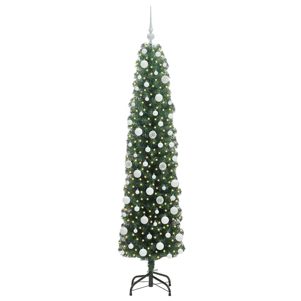 Sapin de Noël artificiel Vert 180 cm PVC et acier et plastique - XIOS