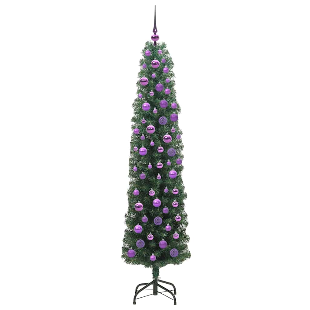 Sapin de Noël artificiel Vert 180 cm PVC et acier et plastique - XIOS