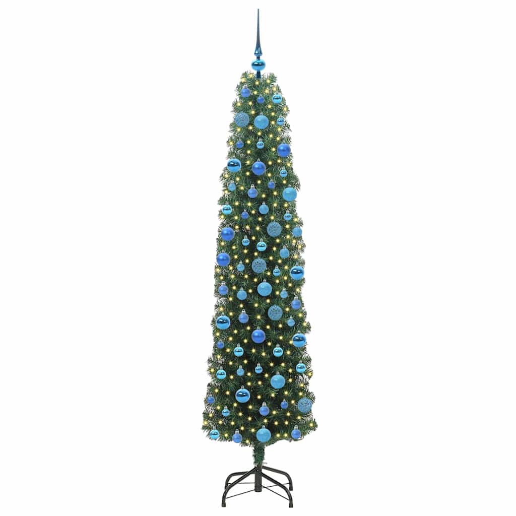Sapin de Noël artificiel Vert 180 cm PVC et acier et plastique - XIOS
