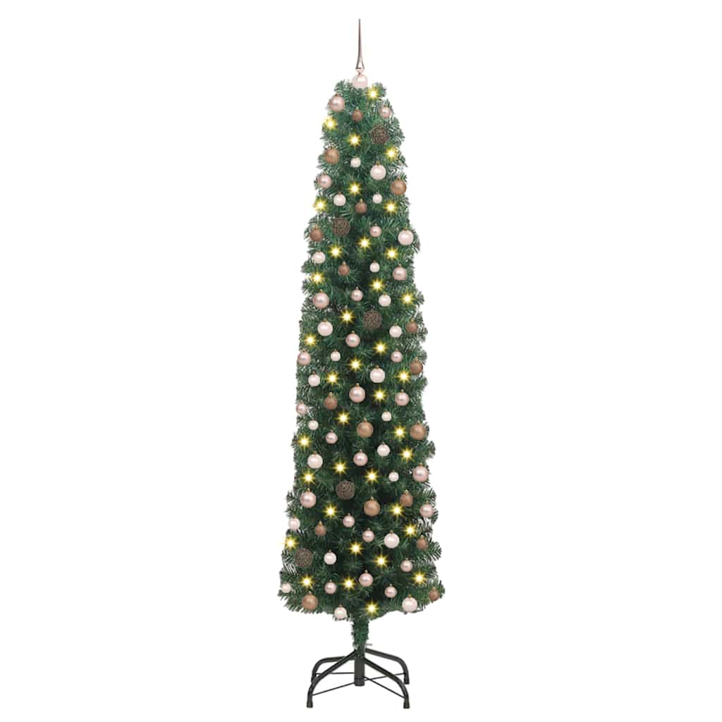 Sapin de Noël artificiel Vert 210 cm PVC et acier et plastique - XIOS