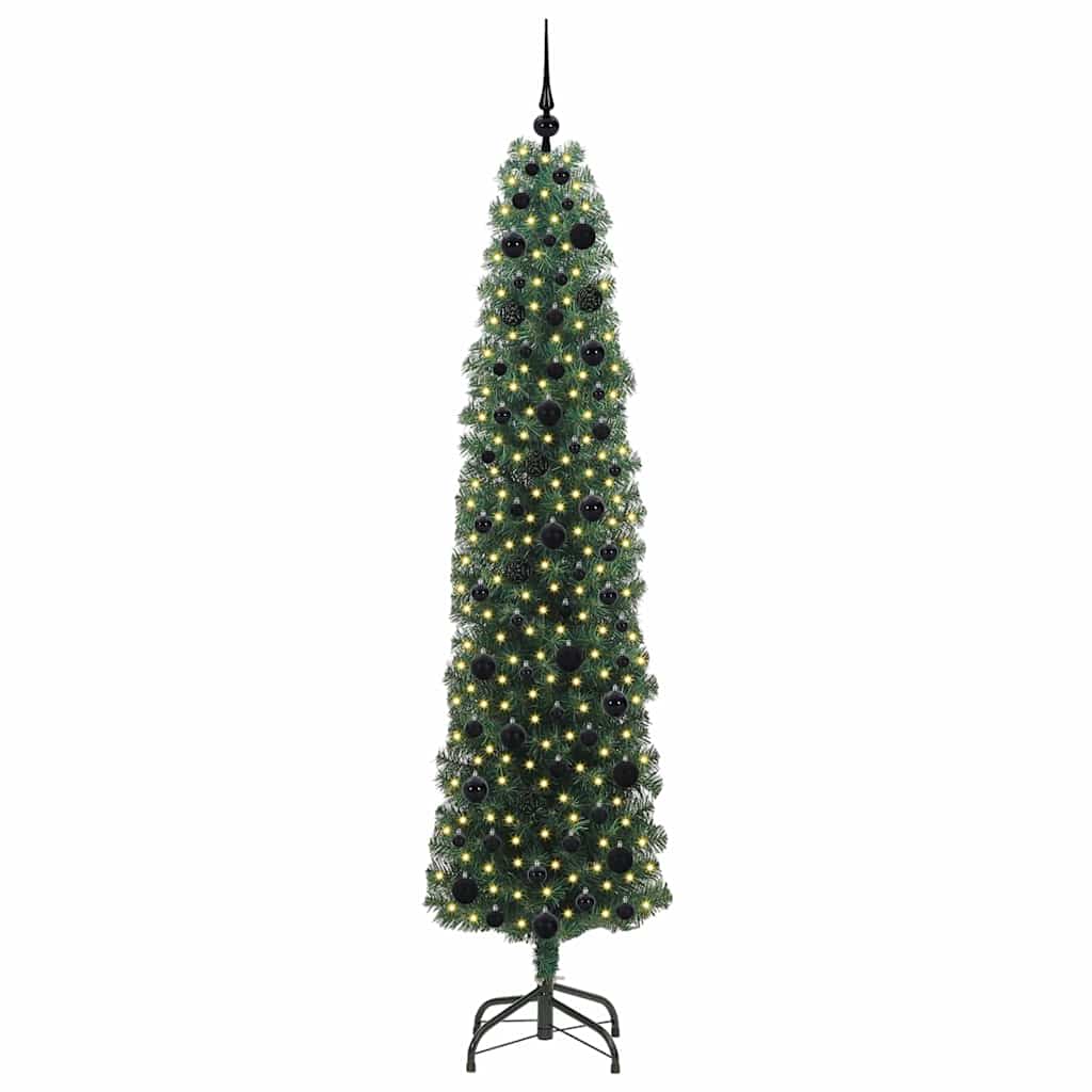 Sapin de Noël artificiel Vert 210 cm PVC et acier et plastique - XIOS