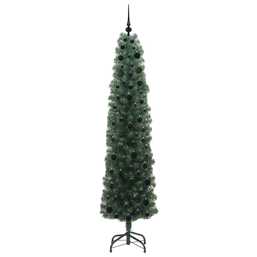 Sapin de Noël artificiel Vert 210 cm PVC et acier et plastique - XIOS