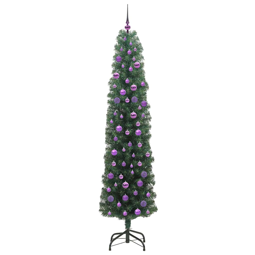Sapin de Noël artificiel Vert 210 cm PVC et acier et plastique - XIOS