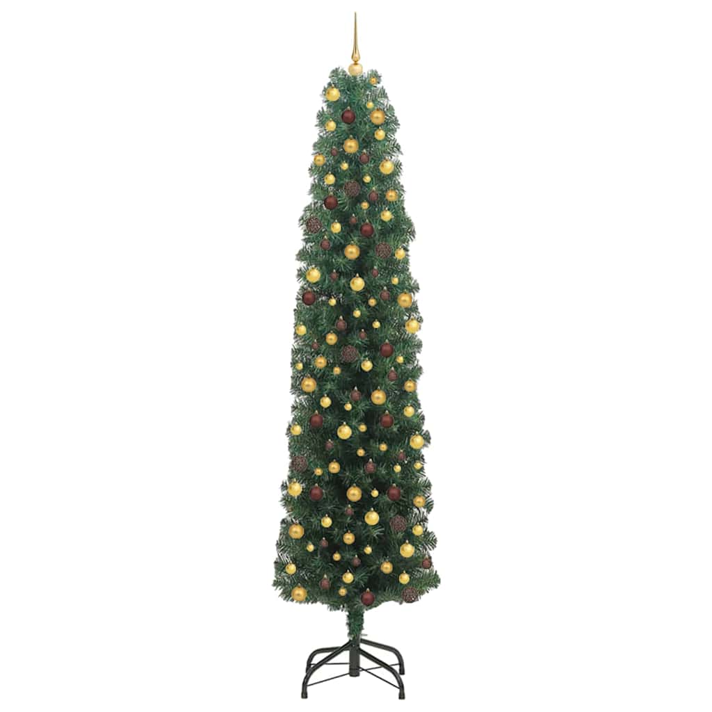 Sapin de Noël artificiel Vert 240 cm PVC et acier et plastique