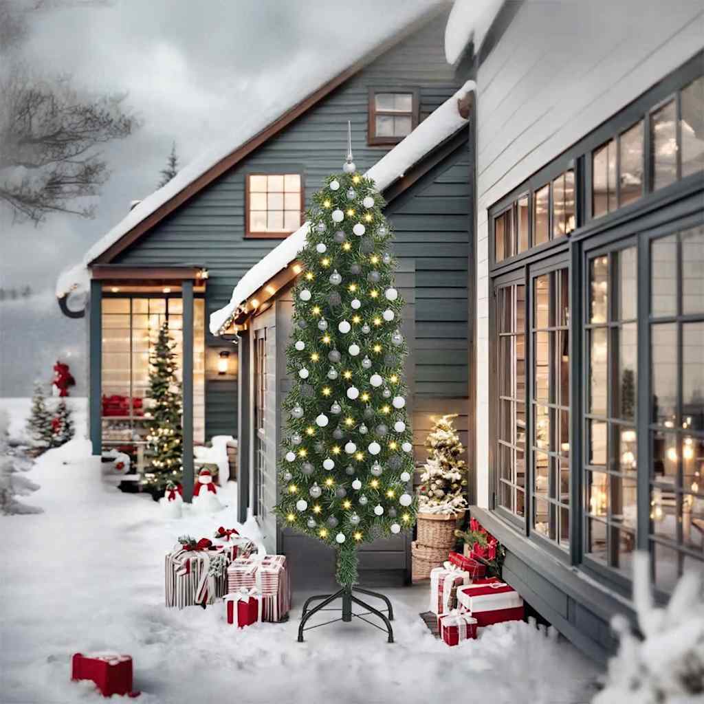 Sapin de Noël artificiel Vert 240 cm PVC et acier et plastique - XIOS