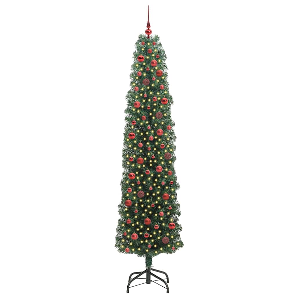 Sapin de Noël artificiel Vert 240 cm PVC et acier et plastique - XIOS