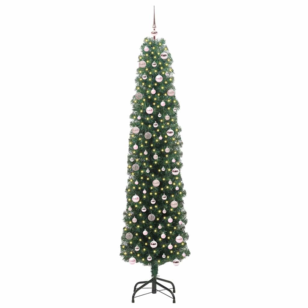 Sapin de Noël artificiel Vert 240 cm PVC et acier et plastique - XIOS