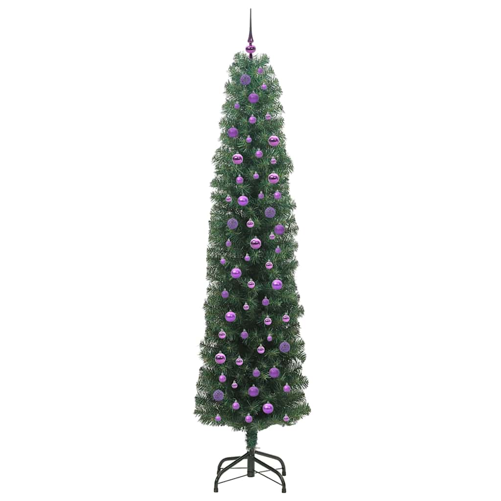 Sapin de Noël artificiel Vert 240 cm PVC et acier et plastique - XIOS
