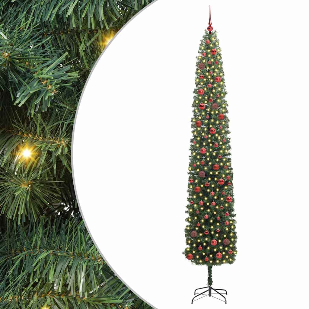 Sapin de Noël artificiel Vert 270 cm PVC et acier et plastique - XIOS