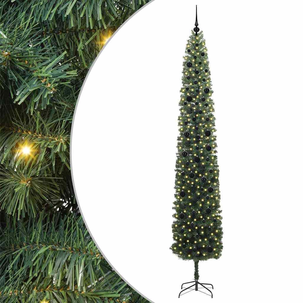 Sapin de Noël artificiel Vert 270 cm PVC et acier et plastique - XIOS