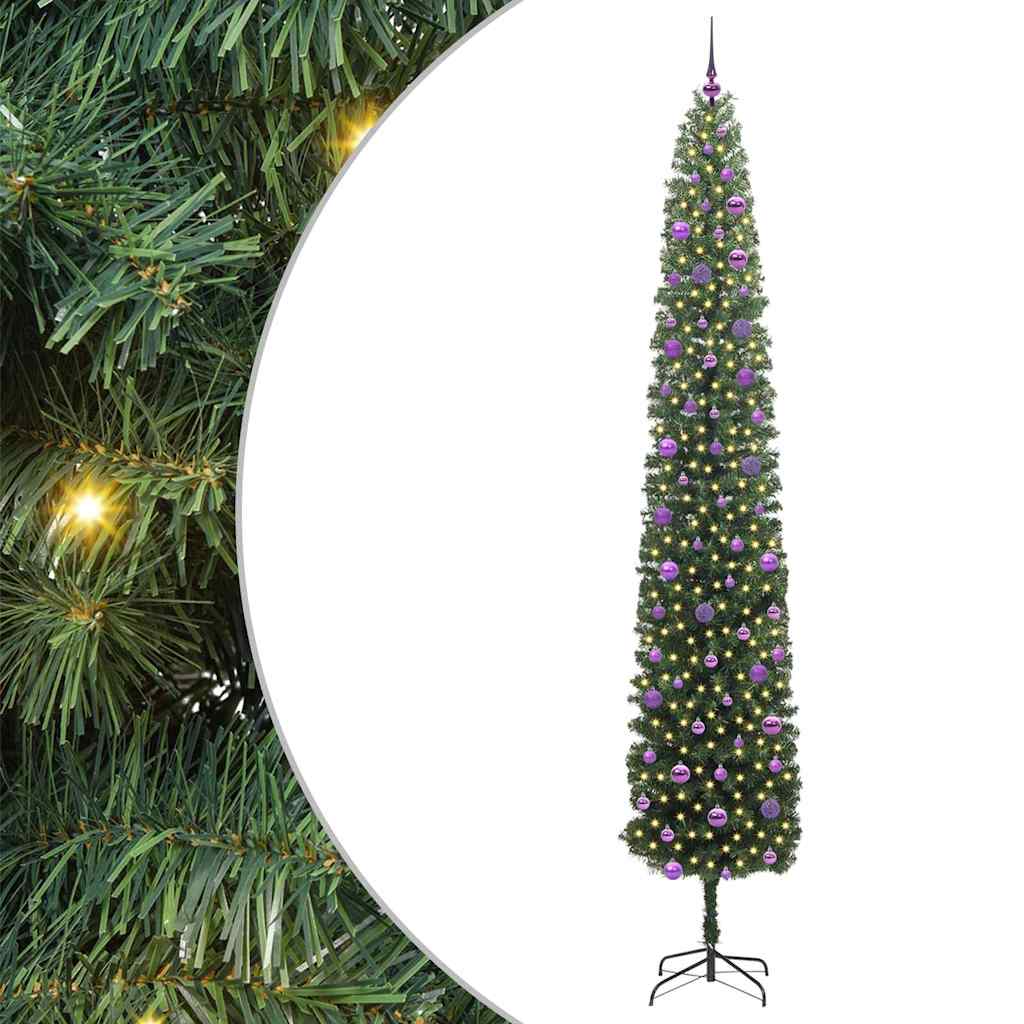 Sapin de Noël artificiel Vert 270 cm PVC et acier et plastique - XIOS