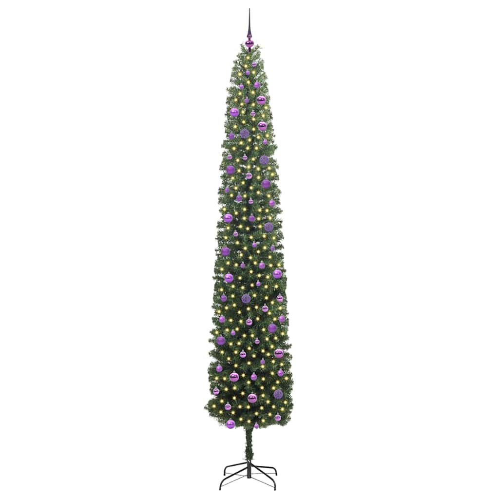 Sapin de Noël artificiel Vert 270 cm PVC et acier et plastique - XIOS