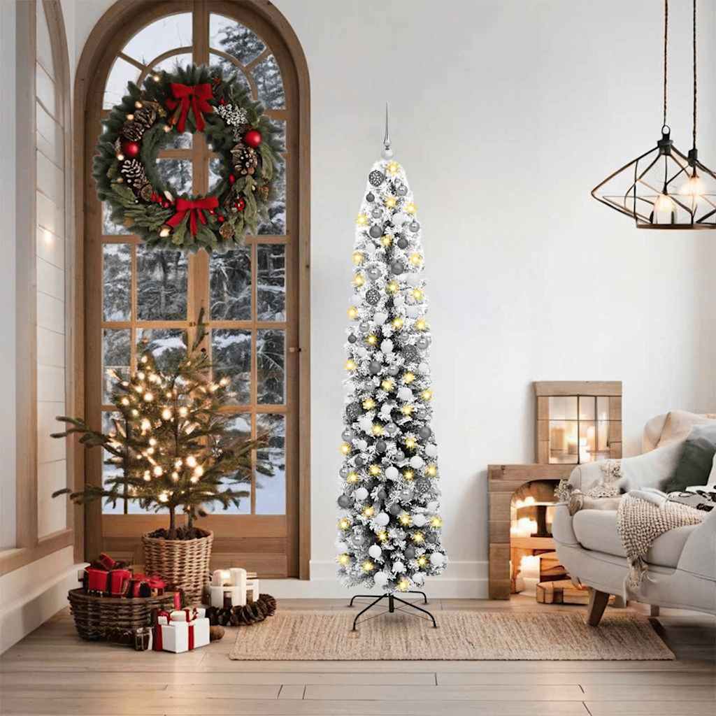 Sapin de Noël artificiel Vert 180 cm PVC et acier et plastique - XIOS