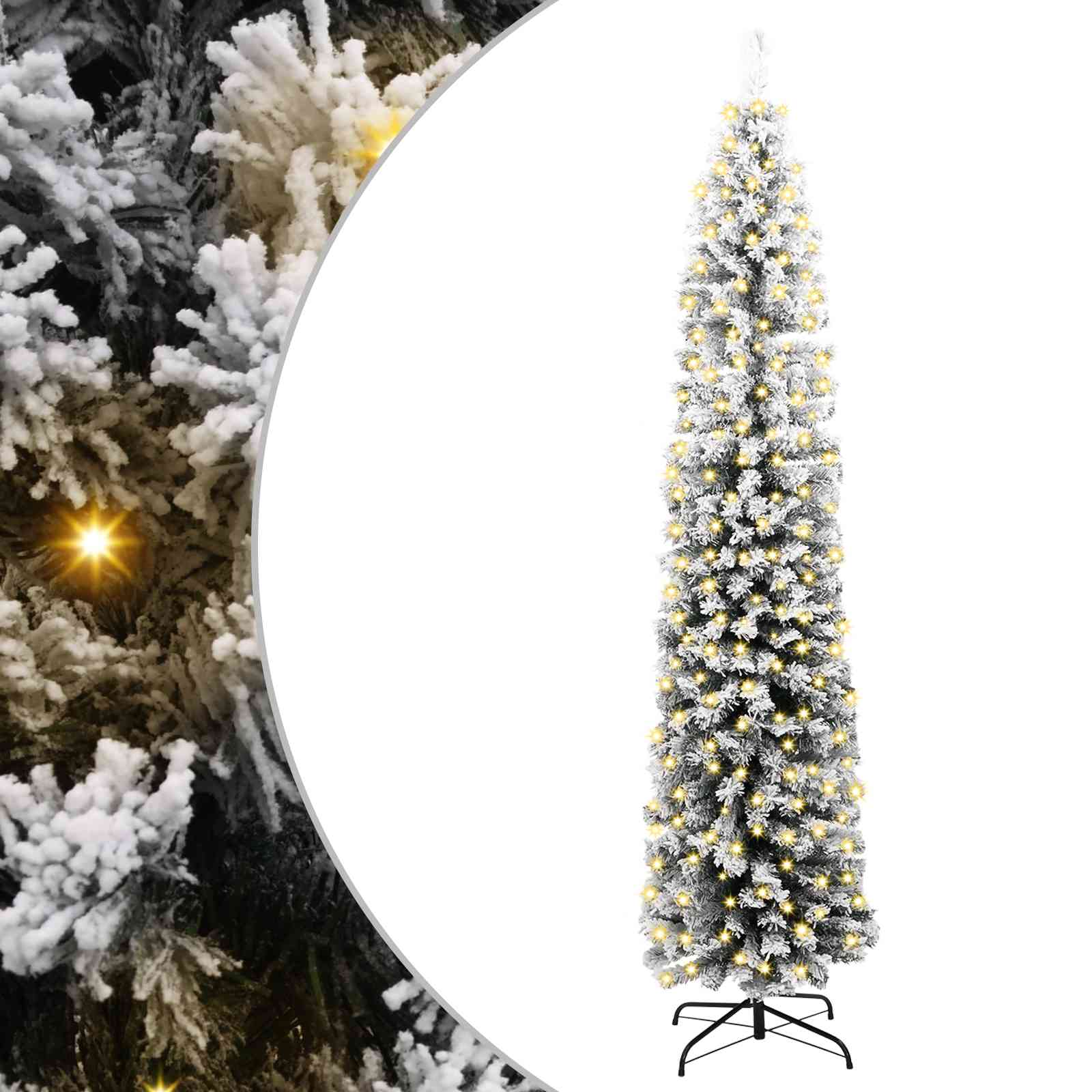 Sapin de Noël artificiel Vert 210 cm PVC et acier et plastique - XIOS