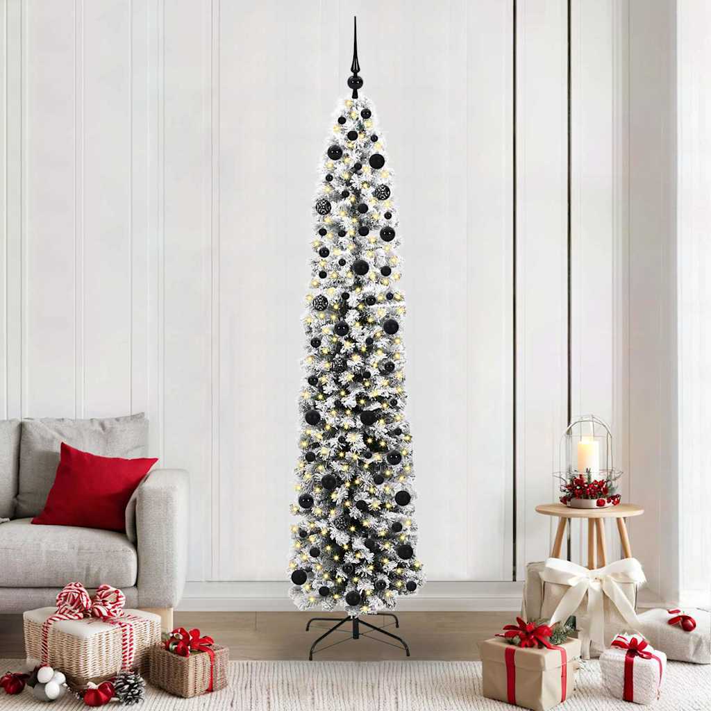 Sapin de Noël artificiel Vert 210 cm PVC et acier et plastique - XIOS