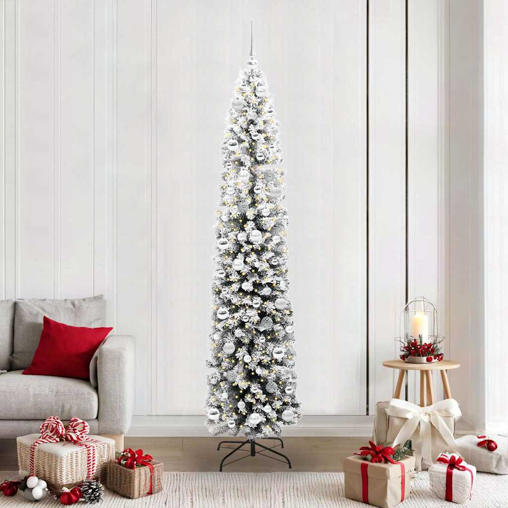 Sapin de Noël artificiel Vert 210 cm PVC et acier et plastique - XIOS