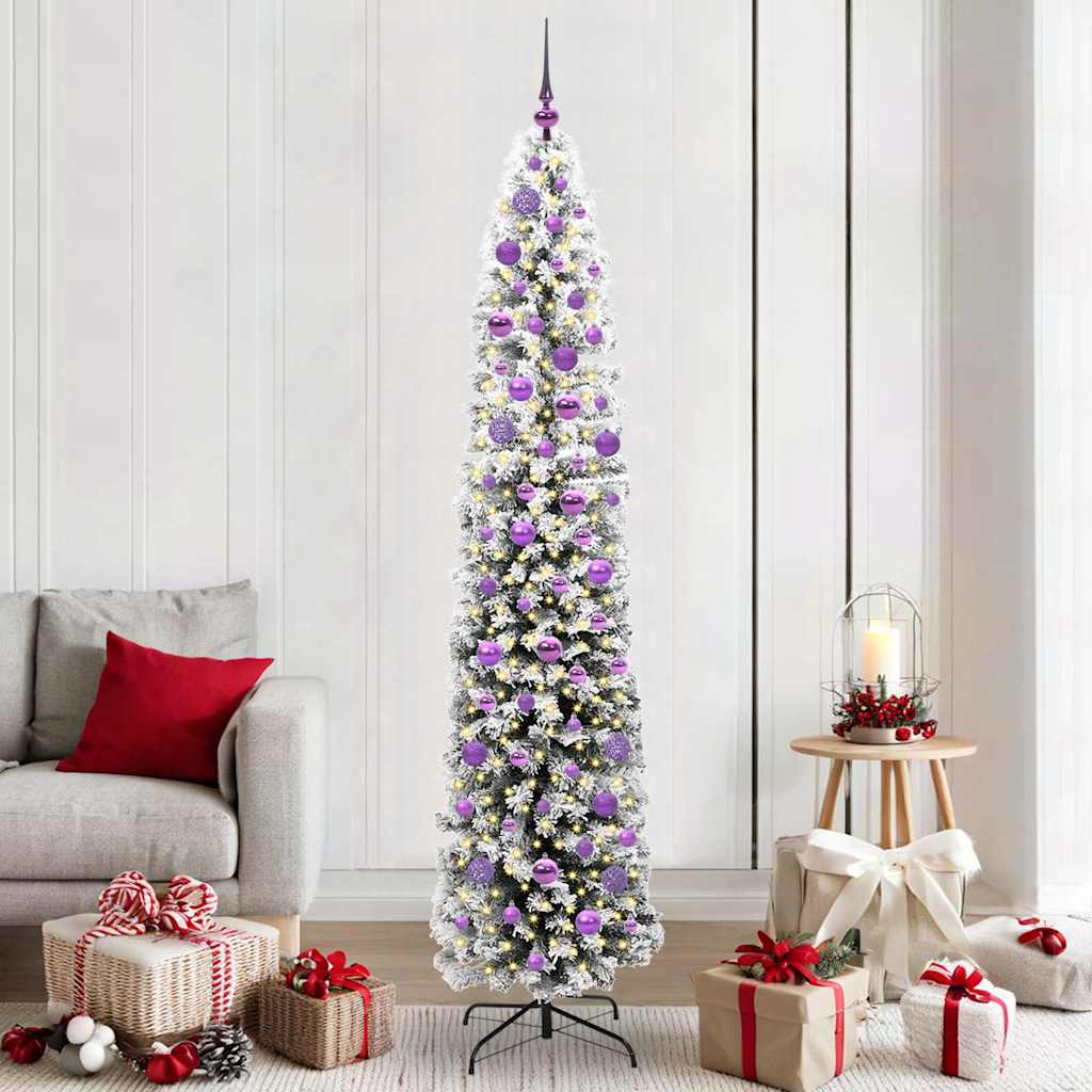 Sapin de Noël artificiel Vert 210 cm PVC et acier et plastique - XIOS