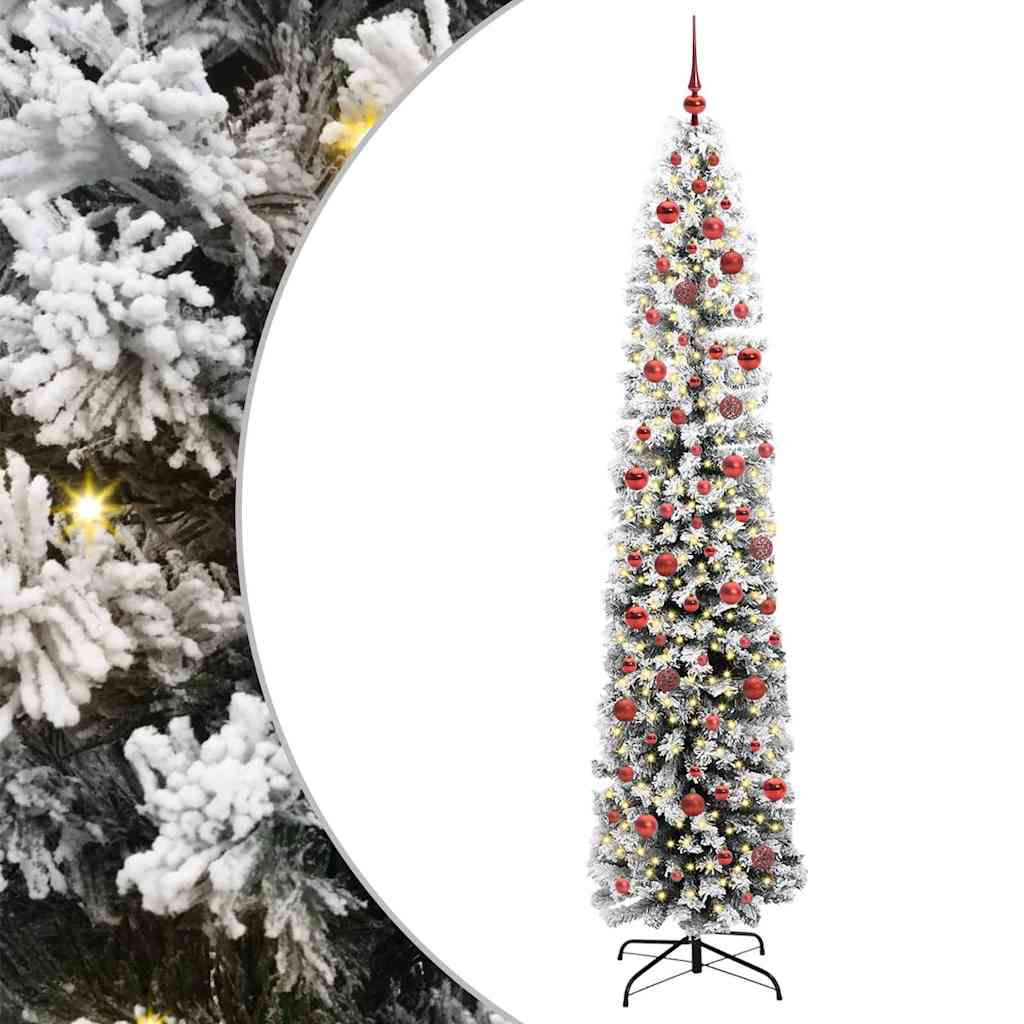 Sapin de Noël artificiel Vert 240 cm PVC et acier et plastique - XIOS