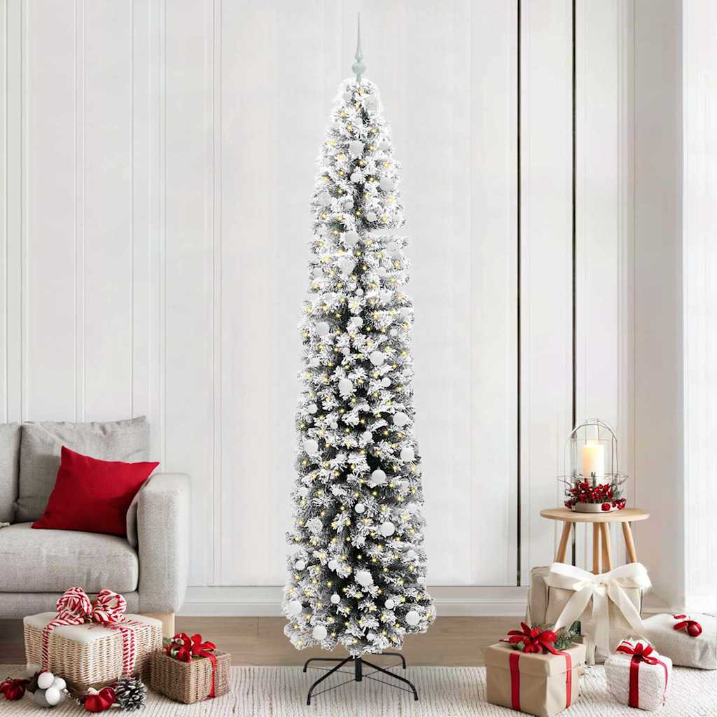 Sapin de Noël artificiel Vert 240 cm PVC et acier et plastique - XIOS