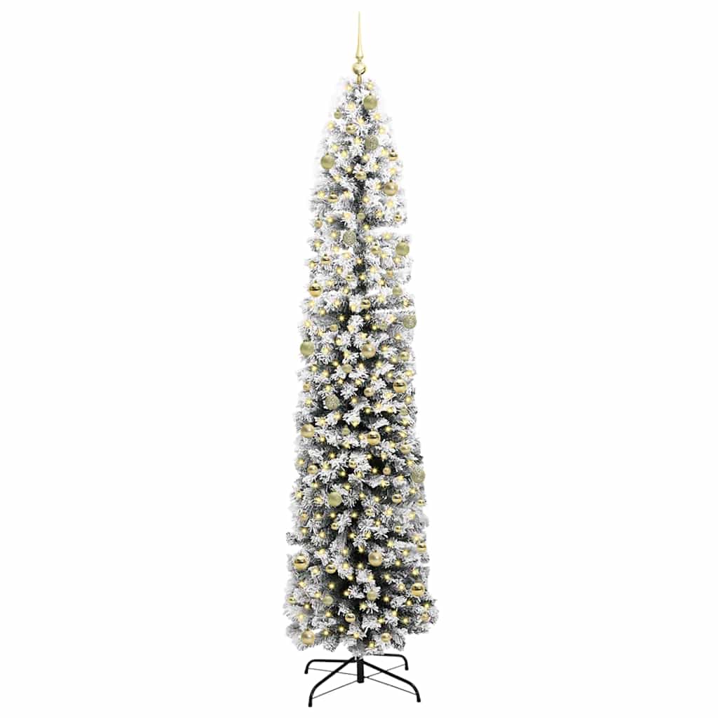 Sapin de Noël artificiel Vert 240 cm PVC et acier et plastique - XIOS