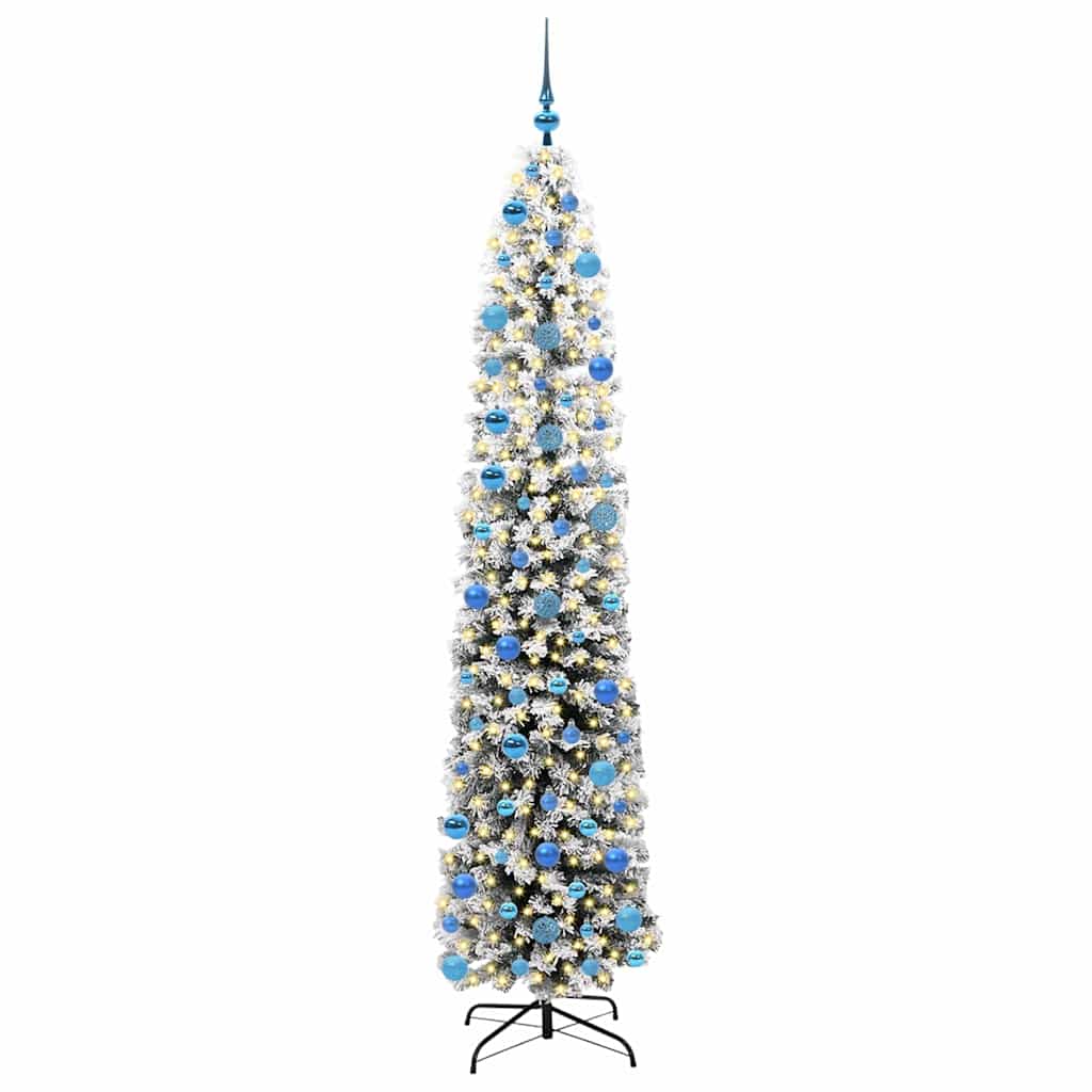 Sapin de Noël artificiel Vert 240 cm PVC et acier et plastique - XIOS