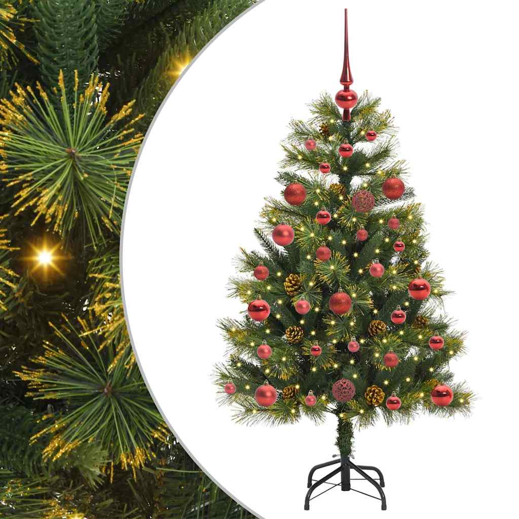 Sapin de Noël artificiel avec branches pliables et cônes 120 cm - XIOS
