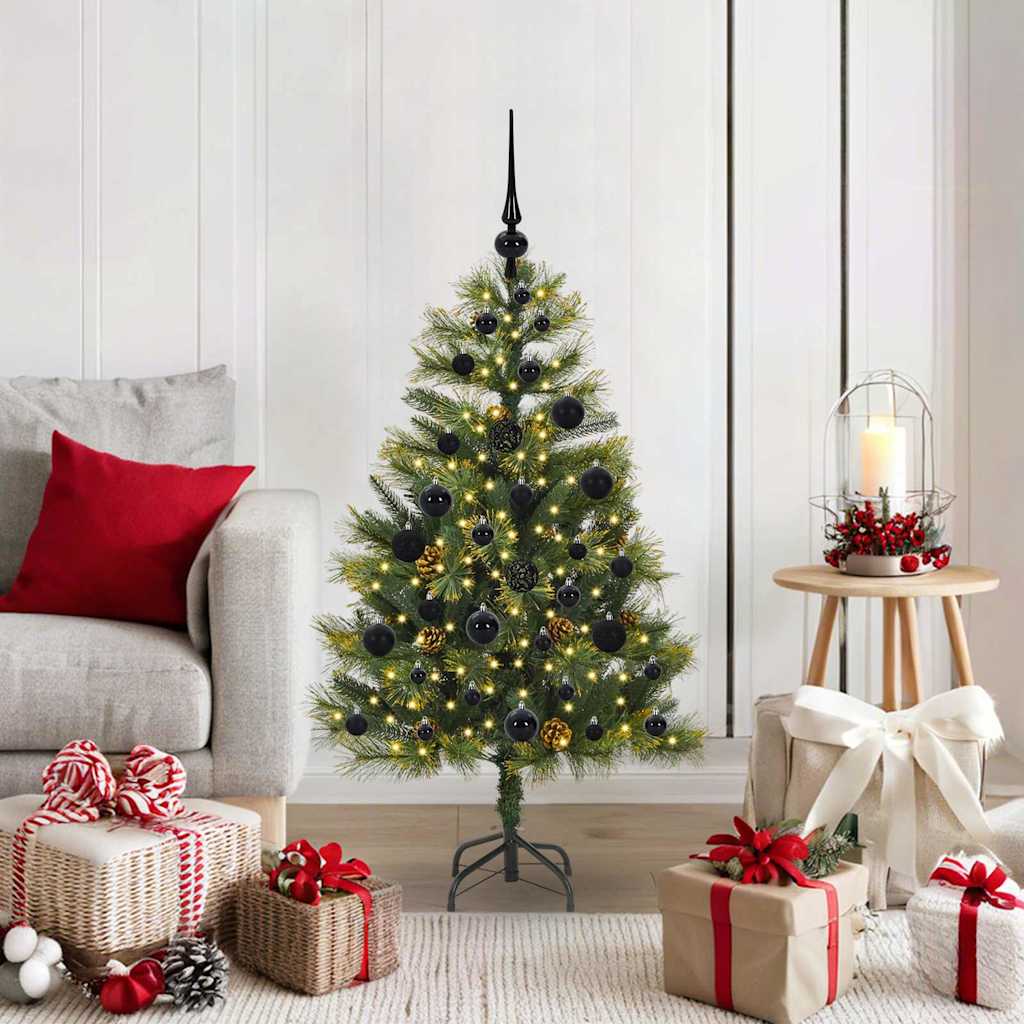 Sapin de Noël artificiel avec branches pliables et cônes 120 cm - XIOS