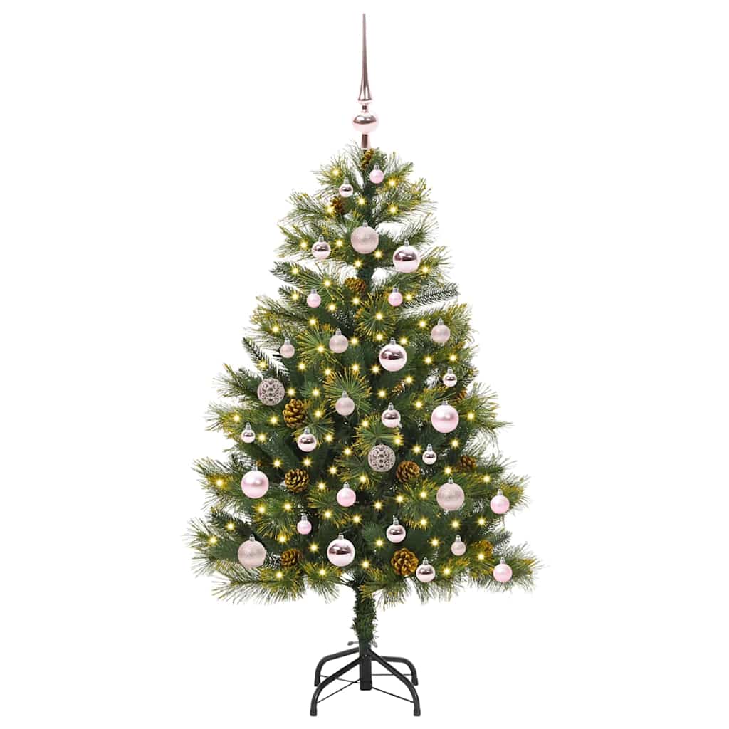 Sapin de Noël artificiel avec branches pliables et cônes 120 cm - XIOS