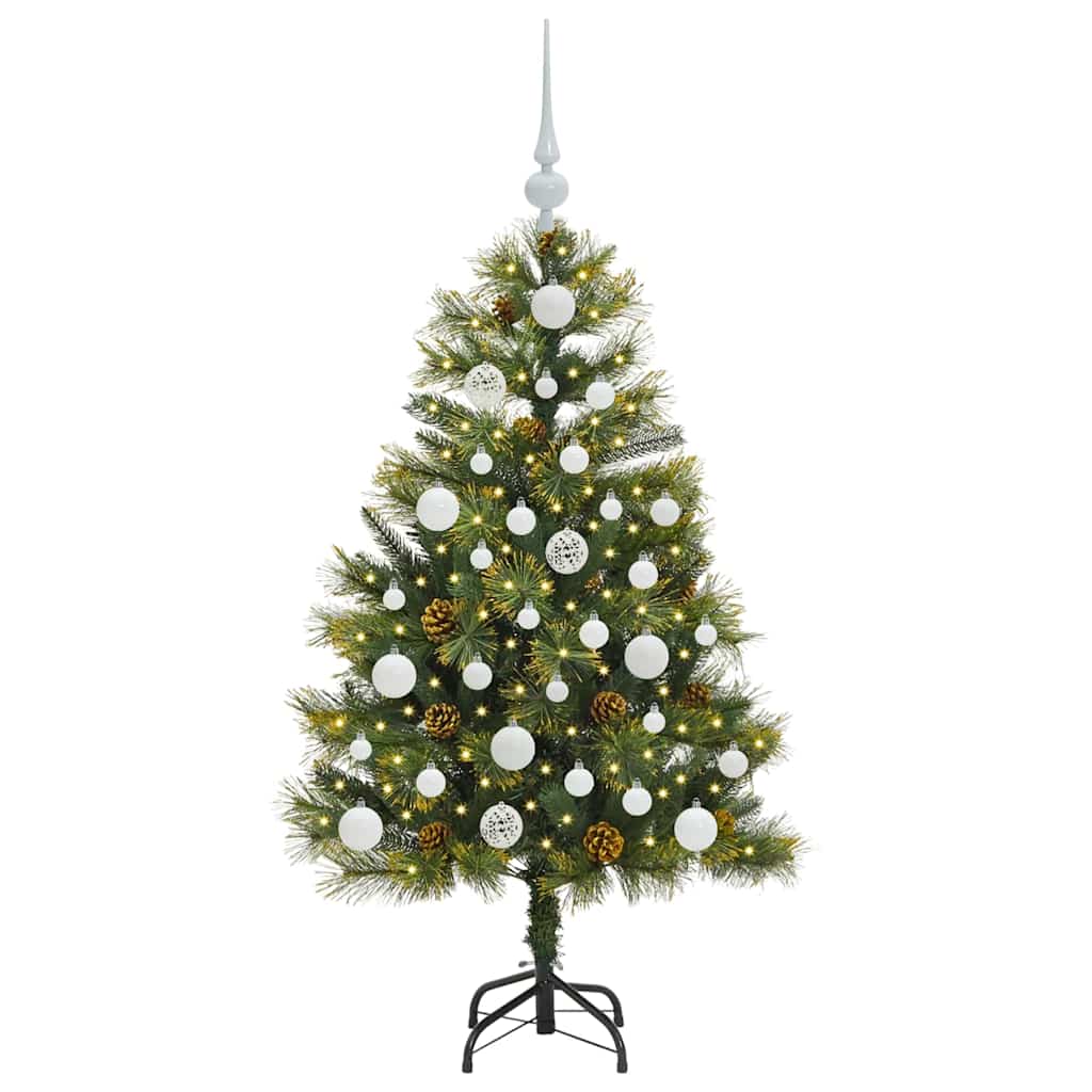 Sapin de Noël artificiel avec branches pliables et cônes 120 cm - XIOS