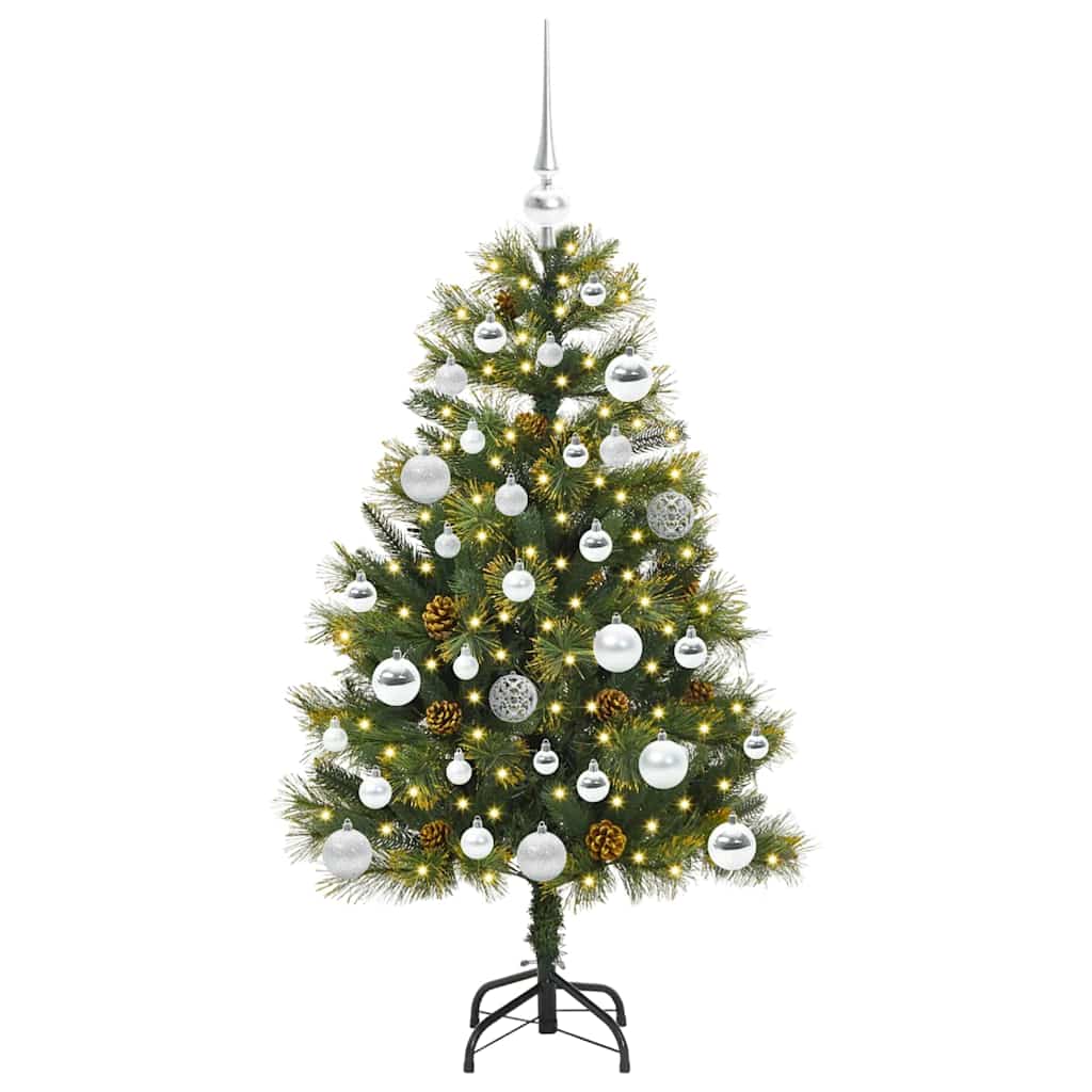 Sapin de Noël artificiel avec branches pliables et cônes 120 cm - XIOS