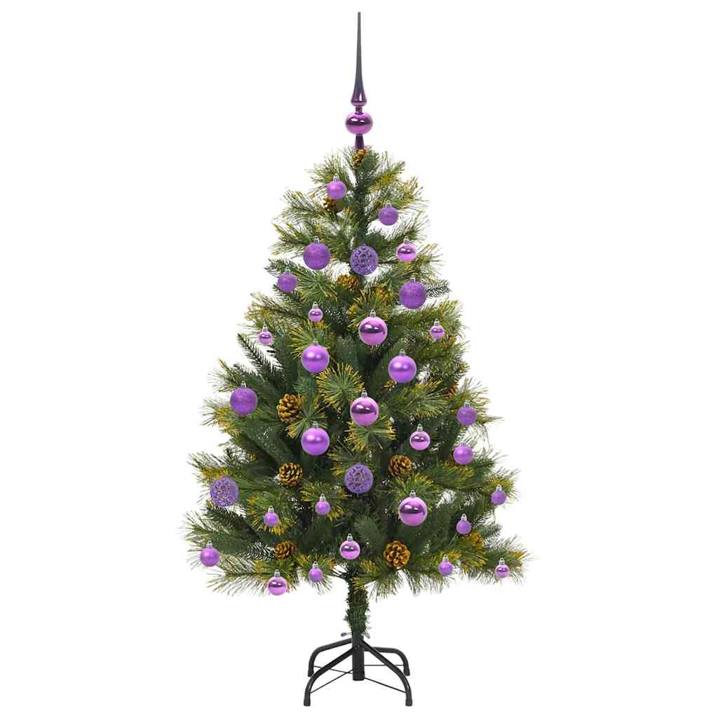 Sapin de Noël artificiel avec branches pliables et cônes 120 cm - XIOS