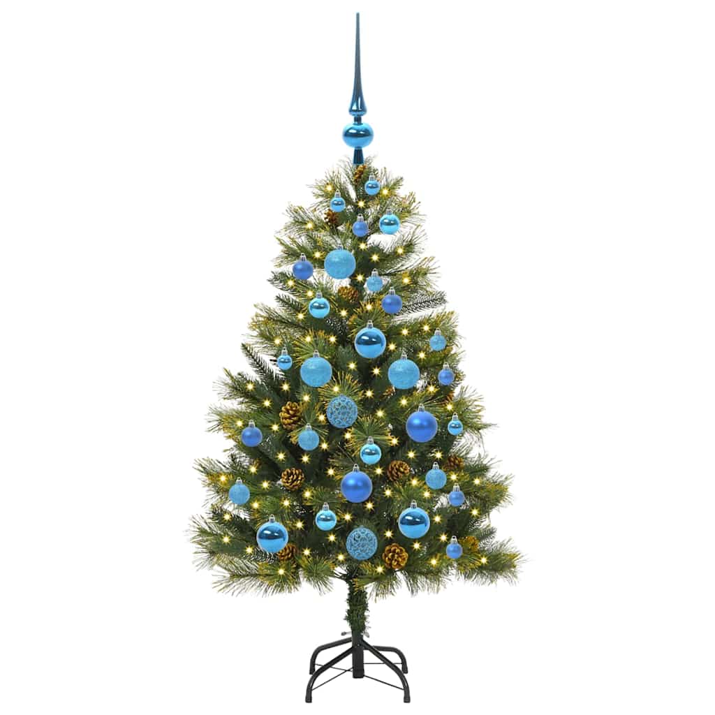 Sapin de Noël artificiel avec branches pliables et cônes 120 cm - XIOS